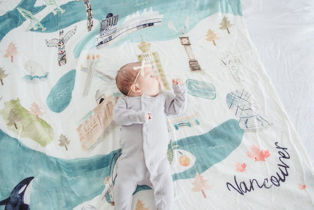 Loulou Lollipop Muslin Quilt Blanket | Vancouver