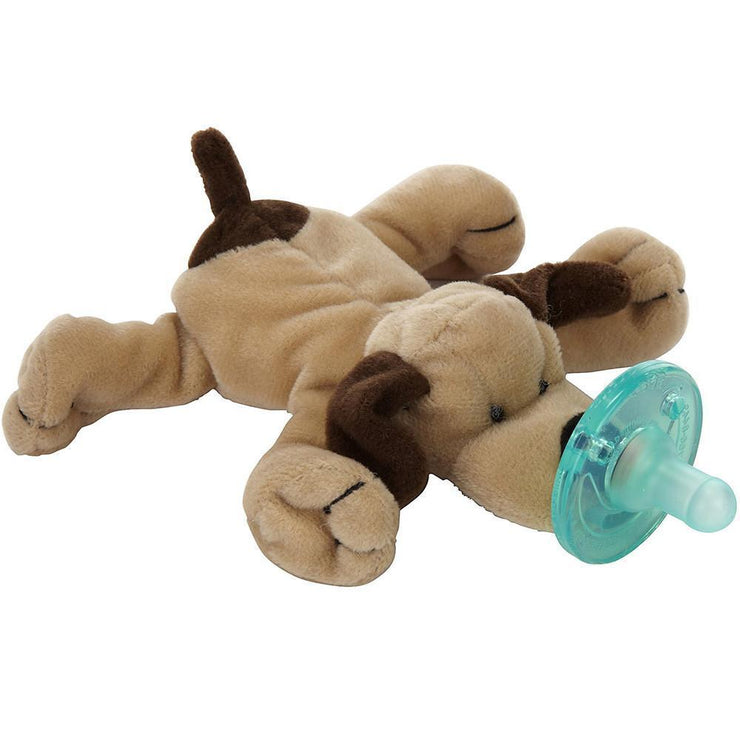 Wubbanub Pacifier Brown Puppy