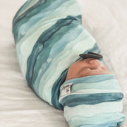 Copper Pearl Knit Swaddle Blanket | Waves
