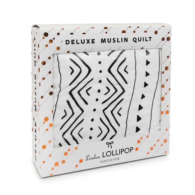 Loulou Lollipop Muslin Quilt Blanket | Mudcloth