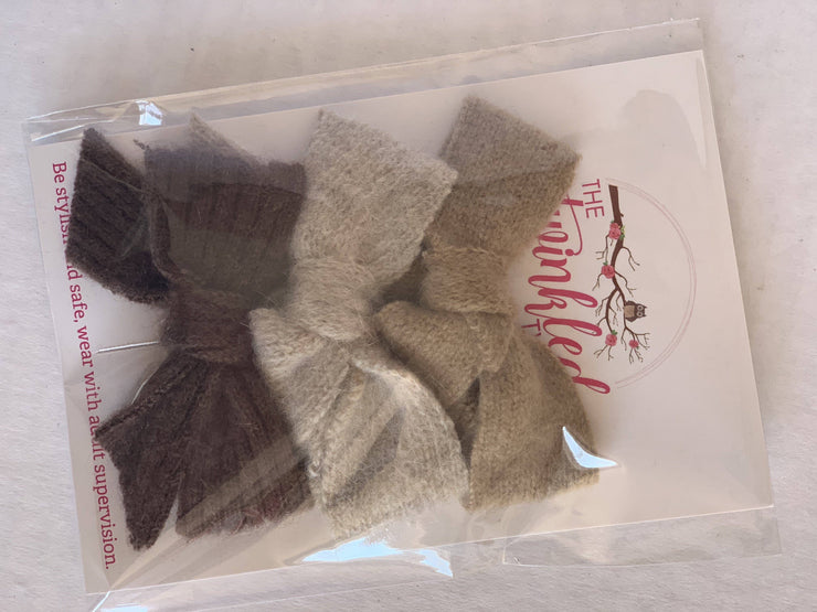 3-Pack Cashmere Bows