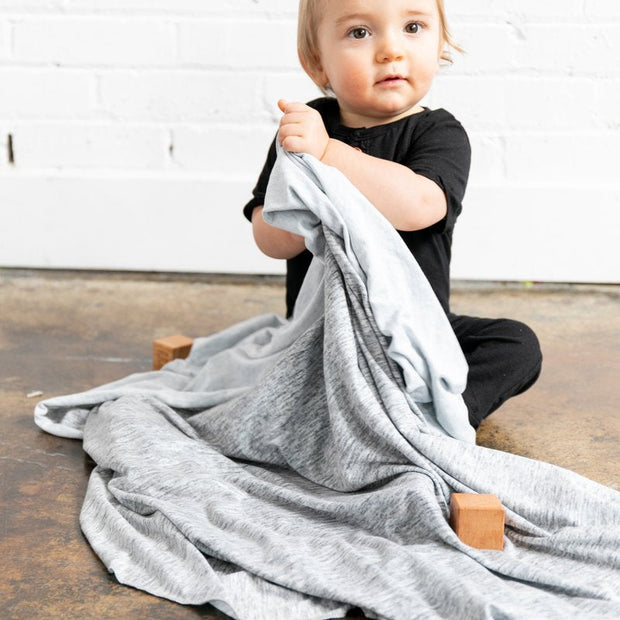 Copper Pearl Knit Swaddle Blanket | Asher