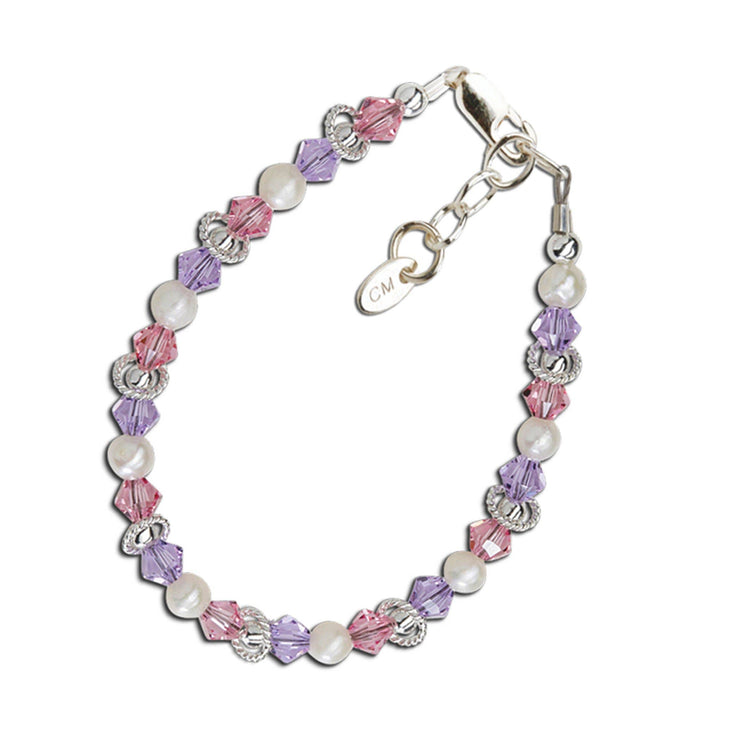 Natalee - Sterling Silver Multi-Color Baby & Kids Bracelet