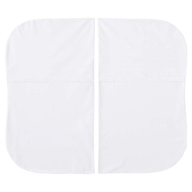 HALO Bassinest White Fitted Sheet Twin 2-Pack