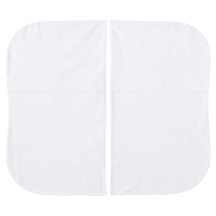 HALO Bassinest White Fitted Sheet Twin 2-Pack
