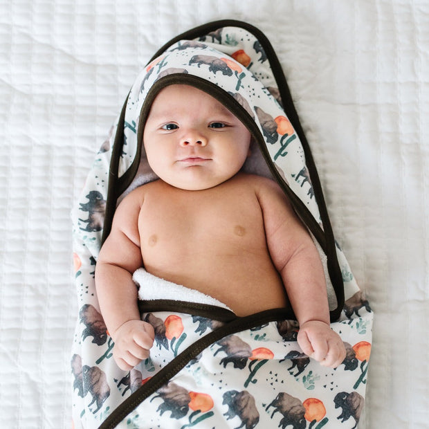 Copper Pearl Premium Knit Hooded Towel | Bison