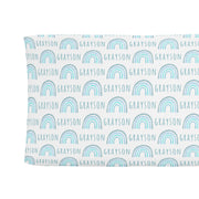 Sugar + Maple Changing Pad Cover - Rainbow Blue