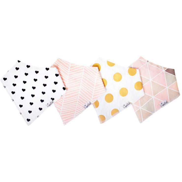 Copper Pearl Baby Bandana Bibs | Blush