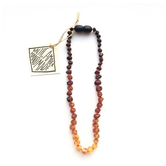 CanyonLeaf Raw Ombre Amber Necklace