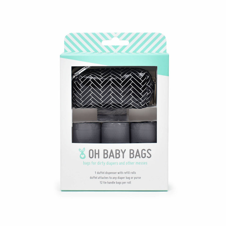 Black Herringbone Duffel Gift Box