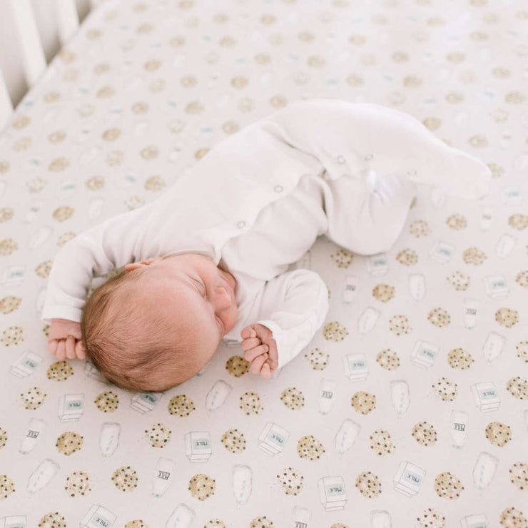 Copper Pearl Premium Knit Fitted Crib Sheet | Chip
