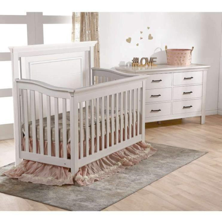 Pali Como Flat Forever Crib + Double Dresser Set