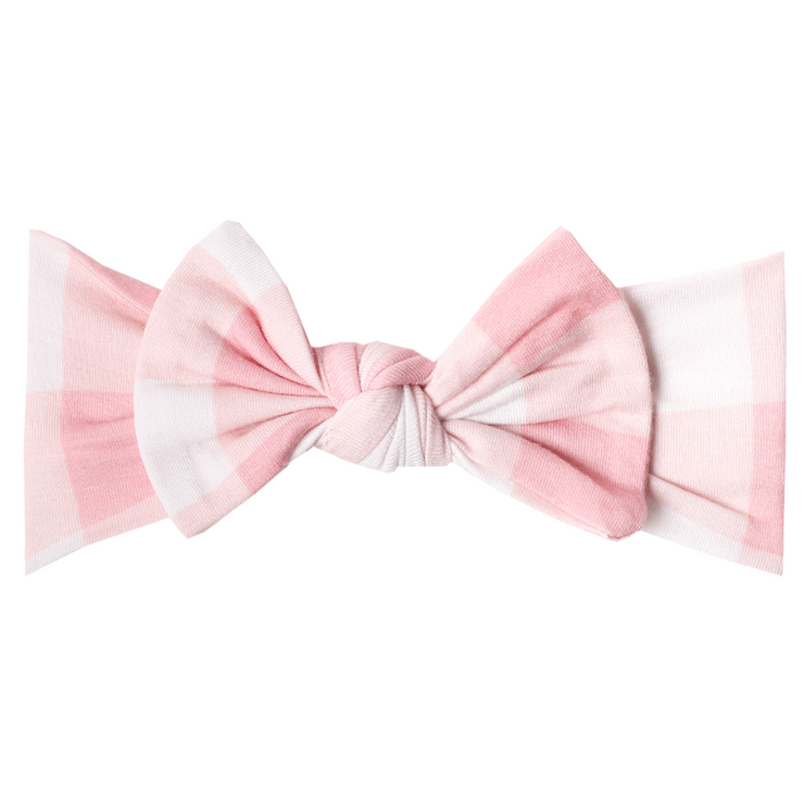 Copper Pearl Knit Headband Bow | London