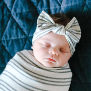 Copper Pearl Knit Headband Bow | Midtown