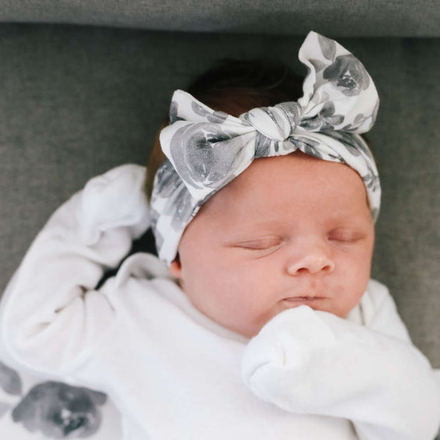 Copper Pearl Knit Headband Bow | Rowan