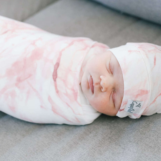 Copper Pearl Knit Swaddle Blanket | Roxy