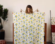 Little Unicorn Cotton Muslin Swaddle Blanket | Summer Poppy