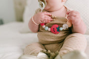 Loulou Lollipop Darling Pacifier Clip | Strawberry