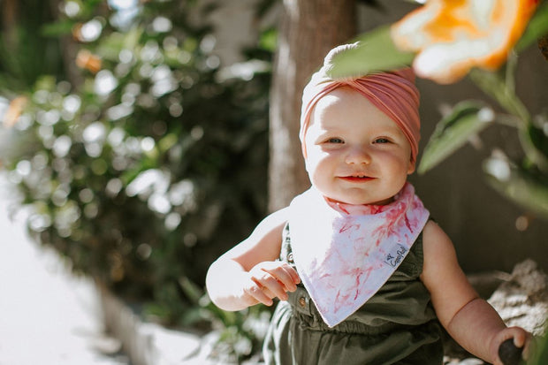 Copper Pearl Baby Bandana Bibs | Enchanted