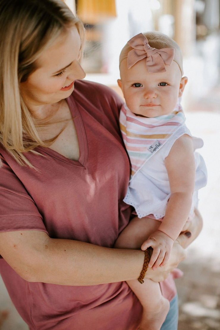 Copper Pearl Baby Bandana Bibs | Enchanted