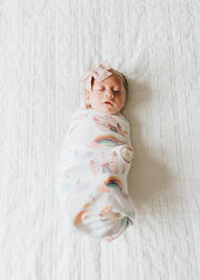 Copper Pearl Knit Swaddle Blanket | Enchanted