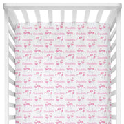 Sugar + Maple Crib Sheet - Flamingo
