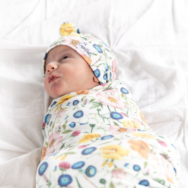 Copper Pearl Top Knot Hat | Isabella