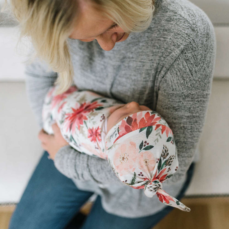 Copper Pearl Knit Swaddle Blanket | Joy