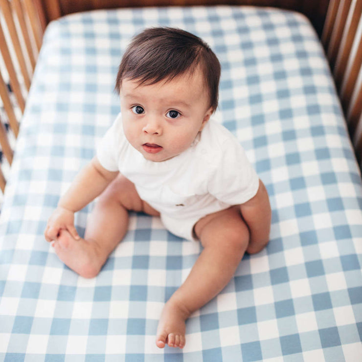 Copper Pearl Premium Knit Fitted Crib Sheet | Lincoln