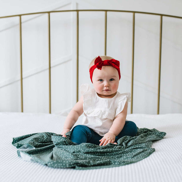 Copper Pearl Knit Swaddle Blanket | Juniper