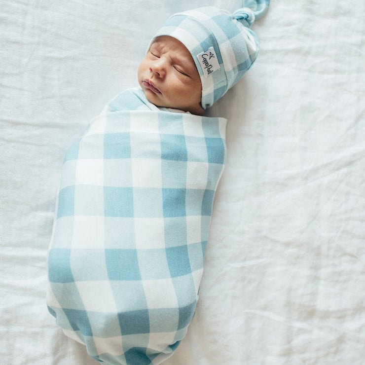 Copper Pearl Knit Swaddle Blanket | Lincoln