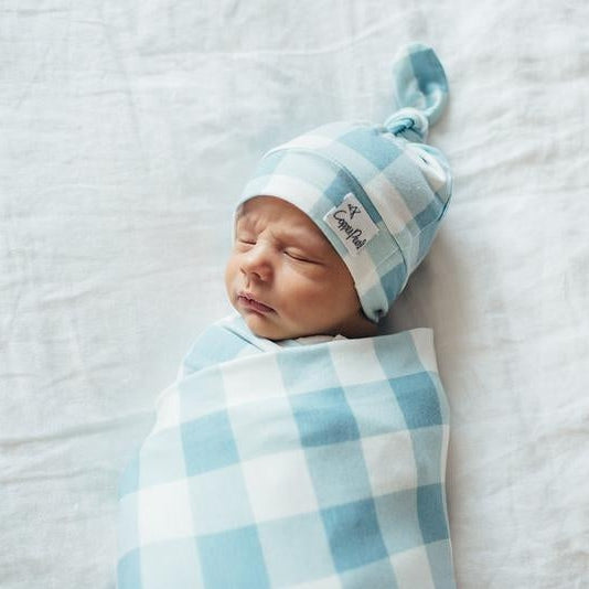 Copper Pearl Knit Swaddle Blanket | Lincoln