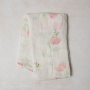 Little Unicorn Deluxe Muslin Swaddle Blanket | Pink Peony