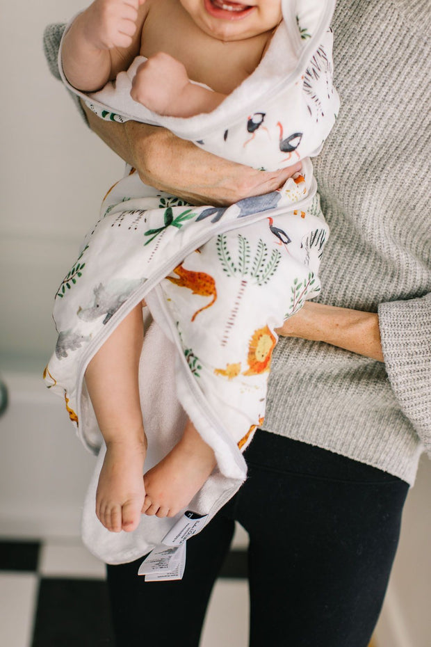 Loulou Lollipop Hooded Towel Set | Safari Jungle