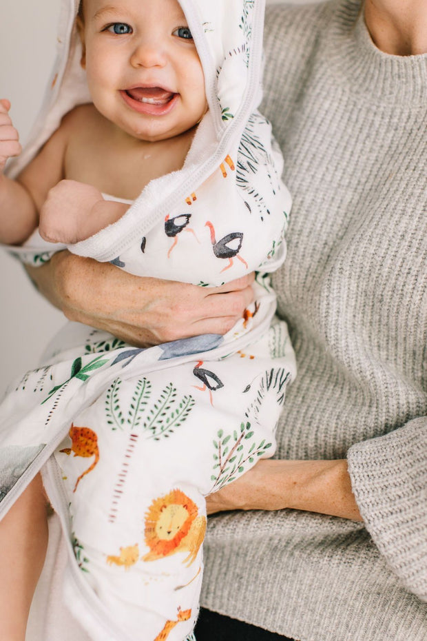 Loulou Lollipop Hooded Towel Set | Safari Jungle