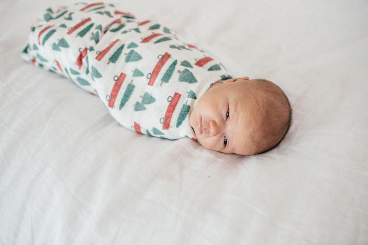 Copper Pearl Knit Swaddle Blanket | Nicholas