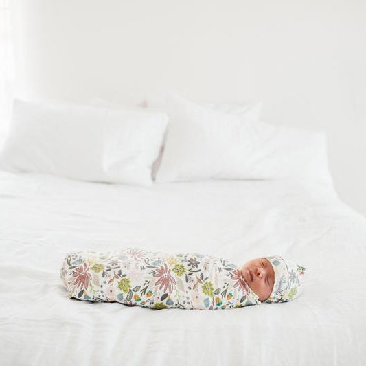 Copper Pearl Top Knot Hat | Olive