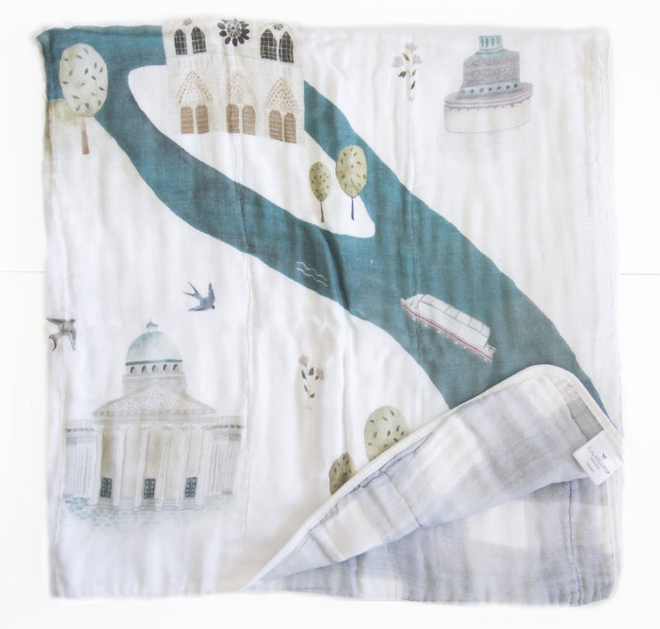 Loulou Lollipop Muslin Quilt Blanket | Paris