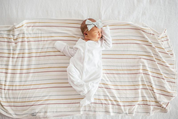 Copper Pearl Knit Swaddle Blanket | Piper