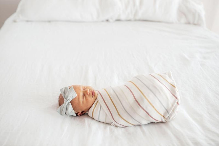 Copper Pearl Knit Swaddle Blanket | Piper