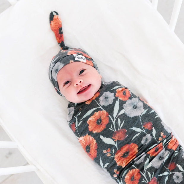 Copper Pearl Top Knot Hat | Poppy