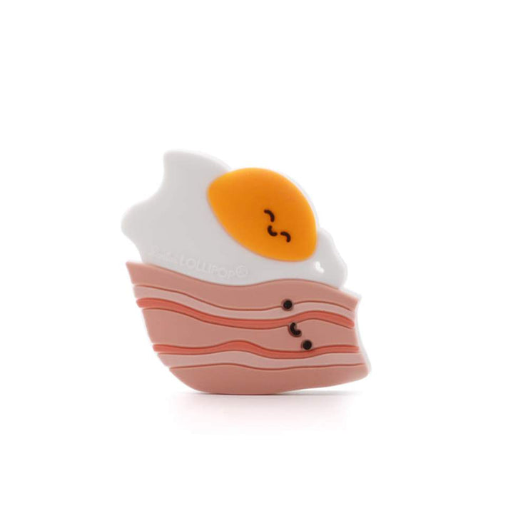Loulou Lollipop Silicone Teether | Bacon & Egg