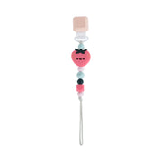 Loulou Lollipop Darling Pacifier Clip | Strawberry