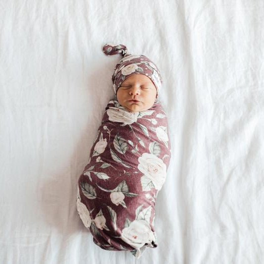 Copper Pearl Top Knot Hat | Scarlet