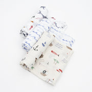 Little Unicorn Cotton Muslin Swaddle Blanket Set | Shark 2