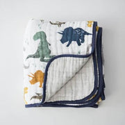 Little Unicorn Cotton Muslin Baby Quilt | Dino Friends