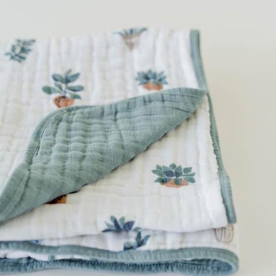 Little Unicorn Cotton Muslin Baby Quilt | Prickle Pots