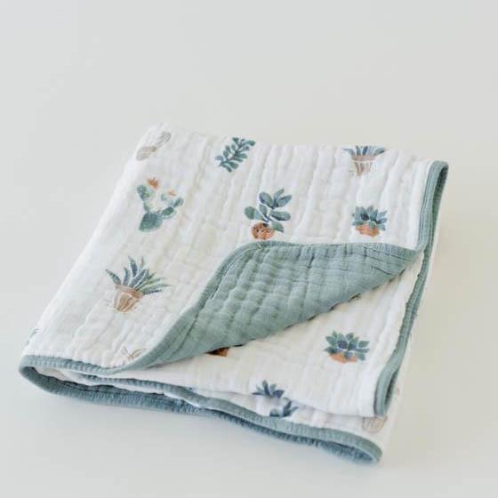 Little Unicorn Cotton Muslin Baby Quilt | Prickle Pots