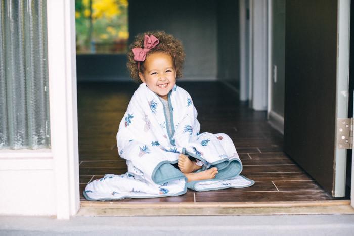 Little Unicorn Cotton Muslin Baby Quilt | Prickle Pots