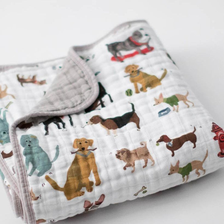 Little Unicorn Cotton Muslin Baby Quilt | Woof